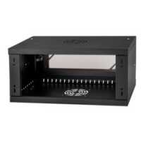 19"-Wandverteiler TAUNUS von IT-BUDGET - 4 HE - 350 mm Tiefe - Sichttür - Schloss - schwarz