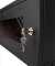 19"-Wandverteiler TAUNUS von IT-BUDGET - 4 HE - 350 mm Tiefe - Sichttür - Schloss - schwarz