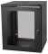 19"-Netzwerkschrank TAUNUS von IT-BUDGET - 12 HE - 600 mm Tiefe - Sichttür - 19"-Ebene vo+hi - abschließbar - schwarz