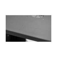 19"-Wandverteiler TAUNUS von IT-BUDGET - 9 HE - 450 mm Tiefe - Sichttür - Schloss - schwarz