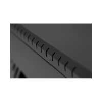 19"-Wandverteiler TAUNUS von IT-BUDGET - 9 HE - 450 mm Tiefe - Sichttür - Schloss - schwarz