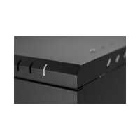 19"-Wandverteiler TAUNUS von IT-BUDGET - 9 HE - 450 mm Tiefe - Sichttür - Schloss - schwarz