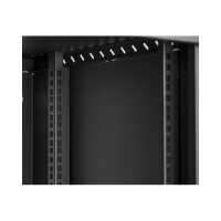 19"-Wandverteiler TAUNUS von IT-BUDGET - 9 HE - 450 mm Tiefe - Sichttür - Schloss - schwarz