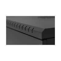19"-Wandverteiler TAUNUS von IT-BUDGET - 9 HE - 450 mm Tiefe - Vollblechtür - Schloss - schwarz