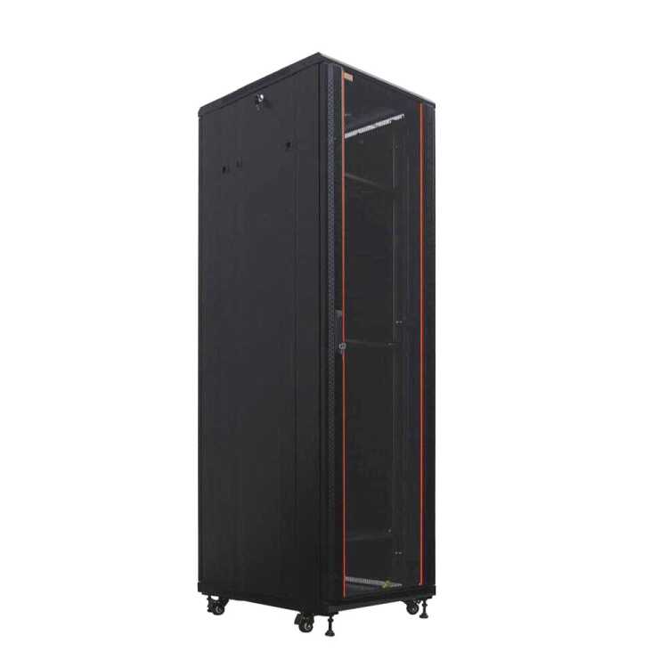 19"-Serverschrank SRK von IT-BUDGET - 42 HE - BxT 600x1000 mm - Sicht-/Vollblechtür - montiert - schwarz