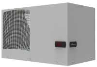19"-Serverschrank RIE von TRITON mit Cosmotec/STULZ Dachaufbau-Kühlgerät - Kühlleistung 3800 W - 27 HE - BxT 600 x 1000 mm - Sichttür - RückWand - lichtgrau