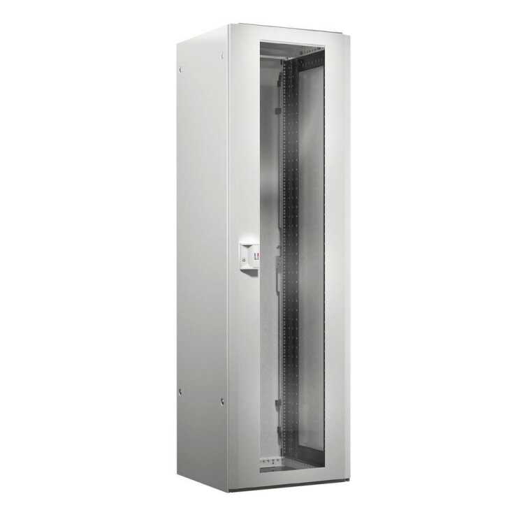 19"-Netzwerkschrank RITTAL TX CableNet - 42 HE - 600 x 600 mm - Sichttür - Vollblechtür - Seitenwände - lichtgrau