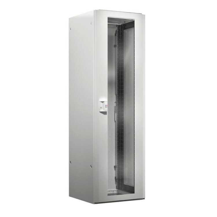 19"-Netzwerkschrank RITTAL TX CableNet - 42 HE - 600 x 800 mm - Sichttür - Vollblechtür - Seitenwände - lichtgrau