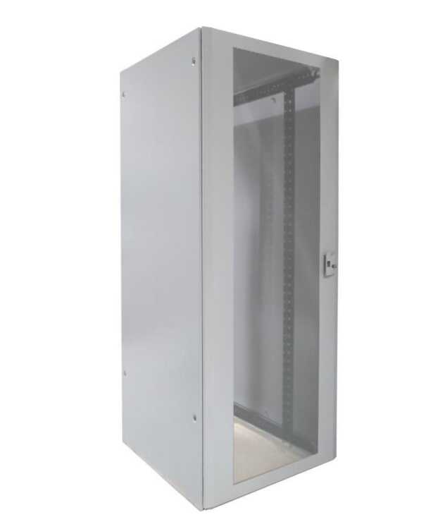 19"-Netzwerkschrank RITTAL TX CableNet - 42 HE - 800 x 800 mm - Sichttür - Vollblechtür - Seitenwände - lichtgrau