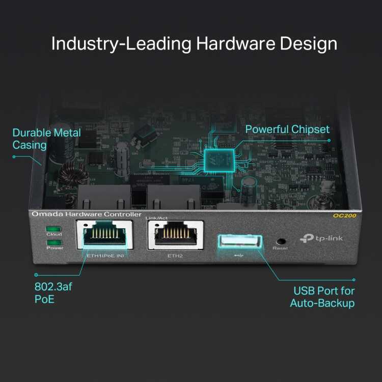 Omada Hardware Controller OC200 von TP-Link - zentralisiertes Management von Access Points, Switches, Routern