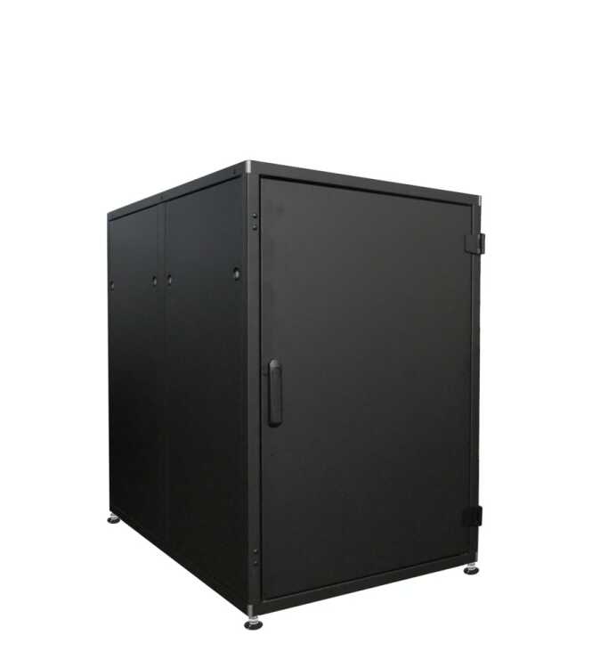 19"-Serverschrank SZB IT - 24 HE - 800 x 1200 mm - Vollblechtüren - schwarz
