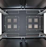 19"-Serverschrank SZB IT - 24 HE - 800 x 1200 mm - Vollblechtüren - schwarz