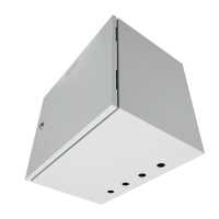 19"-Wand-Netzwerkschrank Easy - Vollblechtür - 6 HE - B 600 x T 400 mm - Stahlblech - lichtgrau