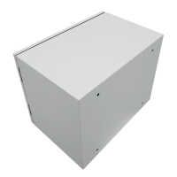 19"-Wand-Netzwerkschrank Easy - Vollblechtür - 6 HE - B 600 x T 400 mm - Stahlblech - lichtgrau