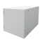19"-Wand-Netzwerkschrank Easy - Vollblechtür - 6 HE - B 600 x T 400 mm - Stahlblech - lichtgrau