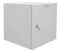 19"-Wand-Netzwerkschrank Easy - Vollblechtür - 15 HE - B 600 x T 600 mm - Stahlblech - lichtgrau