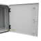 19"-Wand-Netzwerkschrank Easy - Vollblechtür - 15 HE - B 600 x T 600 mm - Stahlblech - lichtgrau