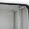 19"-Wand-Netzwerkschrank Easy - Vollblechtür - 15 HE - B 600 x T 600 mm - Stahlblech - lichtgrau