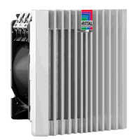 Blue e+ EMV Filterlüfter - 53/64 m³/h - 230 V - 50/60 Hz - BHT 148,5 x 148,5 x 82,5 mm - lichtgrau