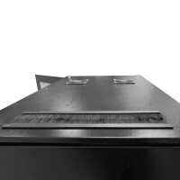 Schallgedämmter Serverschrank SCHÄFER IS-1 silenced - 43 HE - BxT 600x1200 mm - Sichttür - Vollblechtür - Sockel - 4 Silent-Ventilatoren - schwarz