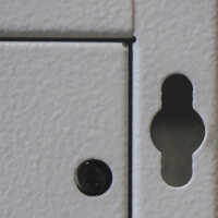 19"-Netzwerkschrank SJB - 15 HE - BxT 600x600 mm - Glastür - Rückwand - lichtgrau - Sonderposten