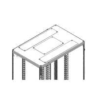 19"-Serverschrank RITTAL TX CableNet - 42 HE - 800 x 1200 mm - belüftete Türen - Seitenwände - lichtgrau