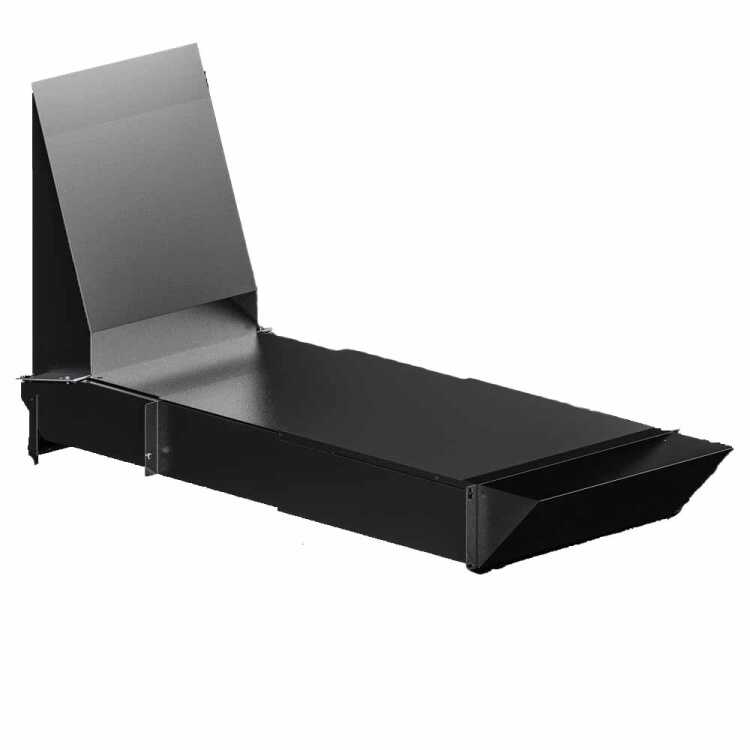 19" IT Luftkanal für Blue e+ Wandkühlgerät von RITTAL - Zur Anbindung an Blue e+ Wandkühlgerät 3312810 - Stahlblech verzinkt - schwarz