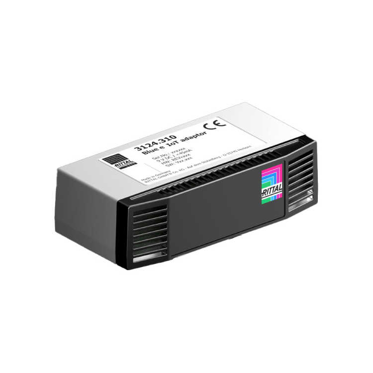 Blue e IoT Adapter von RITTAL -  zur Vernetzung von Blue e Kühlgeräten mit e-Comfortcontroller - BHT: 80 x 30 x 40 mm