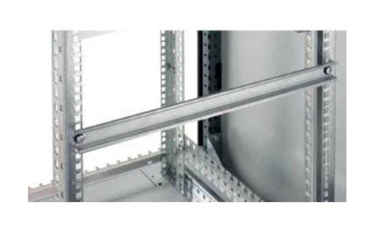 19"-DIN-Profilschiene / Hutschiene - 35x7,5 mm - M6 Befestigung - Stahl, verzinkt - 1 Stück