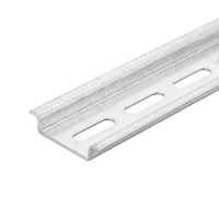 19"-DIN-Profilschiene / Hutschiene - 35x7,5 mm - M6 Befestigung - Stahl, verzinkt - 1 Stück