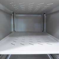 19"-Netzwerkschrank SRK von IT-BUDGET - Komplettset - 27 HE - BxT 600x800 mm - Sicht-/Vollblechtür - 4 Aktiv-Lüfter - Flatpack - lichtgrau