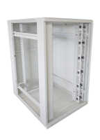 19"-Serverschrank SRK von IT-BUDGET - 27 HE - BxT 800x1000 mm - Sicht-/Vollblechtür - montiert - lichtgrau
