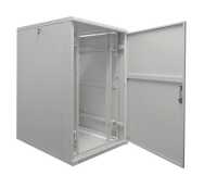 19"-Serverschrank SRK von IT-BUDGET - 27 HE - BxT 800x1000 mm - Sicht-/Vollblechtür - montiert - lichtgrau