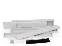 Schwerlast Sockel für 19"-Serverschrank/Netzwerkschrank RMA, RZA, RHA, RXA, RDA, RDE, RIE, RPE, RPA von TRITON - BxT 800 x 600 mm - lichtgrau