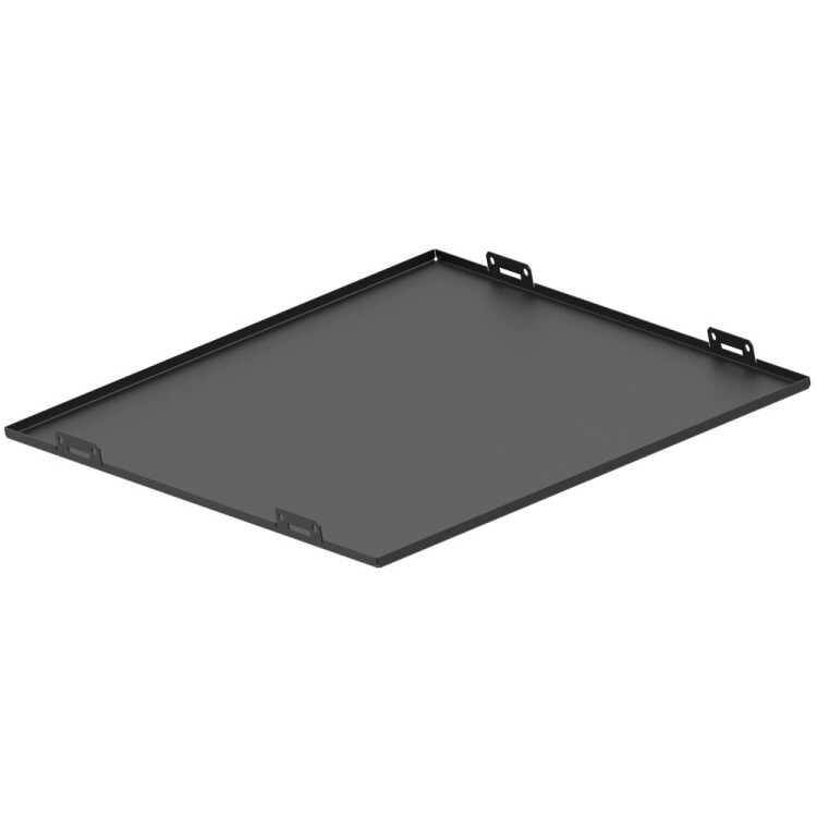 Dach-Klemmplatte für Standartschränke von TRITON - B x T 420 x 350 mm - Metall - schwarz