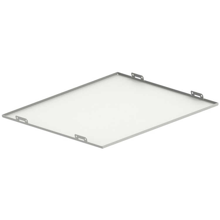 Dach-Klemmplatte für Standartschränke von TRITON - B x T 420 x 350 mm - Metall - lichtgrau