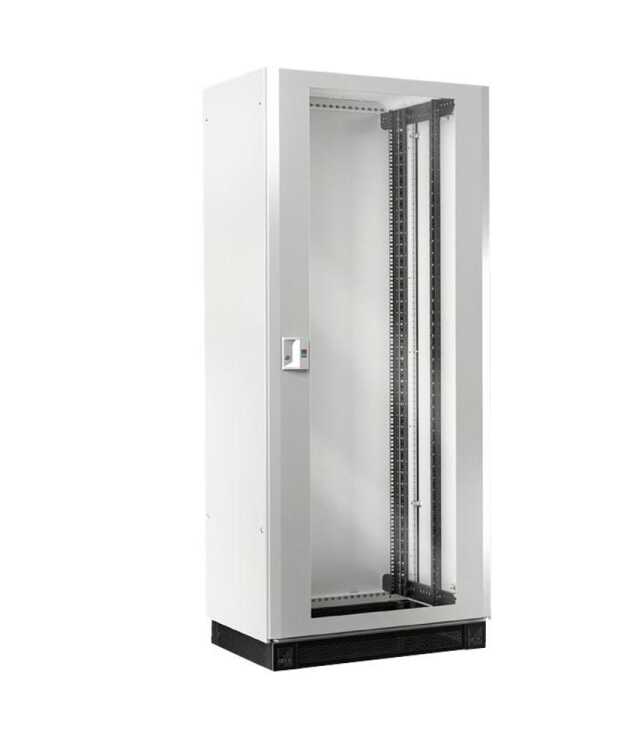 19"-Netzwerkschrank RITTAL TX CableNet - 42 HE - 800 x 800 mm - Sichttür - Vollblechtür - Seitenwände - lichtgrau - zerlegbar