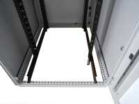 19"-Netzwerkschrank RITTAL TX CableNet - 42 HE - 800 x 800 mm - Sichttür - Vollblechtür - Seitenwände - lichtgrau - zerlegbar