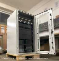 19"-Netzwerkschrank RITTAL TX CableNet - 42 HE - 800 x 800 mm - Sichttür - Vollblechtür - Seitenwände - lichtgrau - zerlegbar