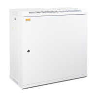 19"-Netzwerkschrank SWA von IT-BUDGET - 12 HE - BxT 600x300 mm - Vollblechtür - Seiten abnehmbar - Wandmontage - reinweiß