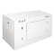 19"-Netzwerkschrank SWA von IT-BUDGET - 6 HE - BxT 600x300 mm - Vollblechtür - Seiten abnehmbar - Wandmontage - reinweiß
