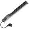 19"-Steckdosenleiste/PDU mit FI-Schutzschalter von LIEBERNETZ - FI 0,03 A Typ A - 6 x Schuko-Buchse - 3 m Zuleitung - 16 A - Aluminium - schwarz
