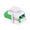 LWL-Keystone Verbinder - LC-LC - Duplex - Singlemode - PC,ABS - grün - 1 Stück