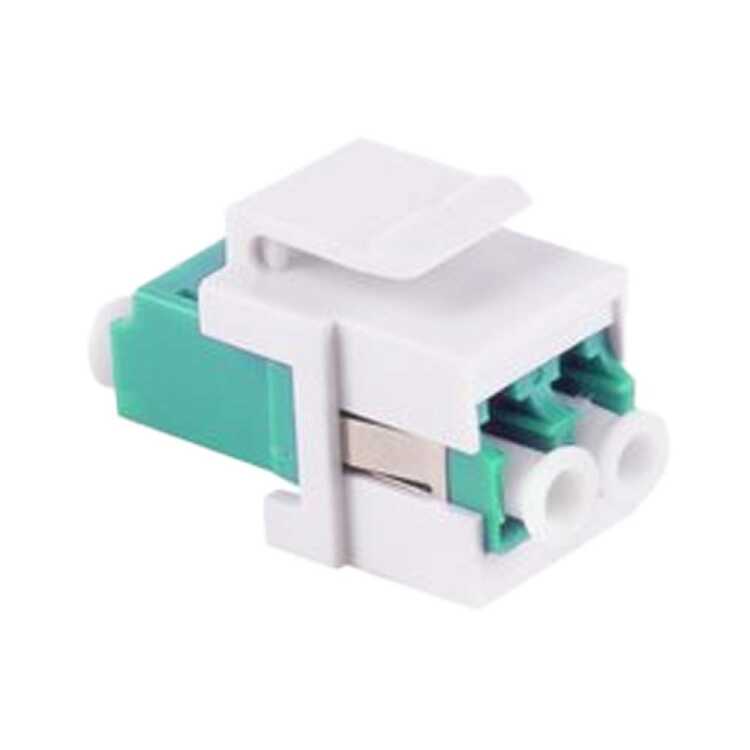 LWL-Keystone Verbinder - LC-LC - Duplex - Multimode - PC,ABS - aqua - 1 Stück