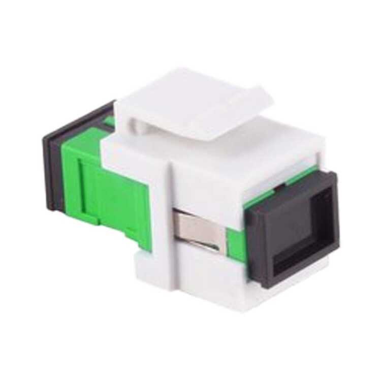 LWL-Keystone Verbinder - SC-SC - Simplex - Singlemode - PC,ABS - grün - 1 Stück