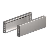 VX Sockel-Blende von RITTAL -  seitlich - H 100 mm - für T 500 mm - Edelstahl - 2 Stück