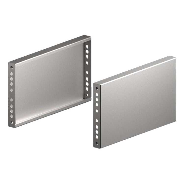 VX Sockel-Blende von RITTAL -  seitlich - H 200 mm - für T 500 mm - Edelstahl - 2 Stück