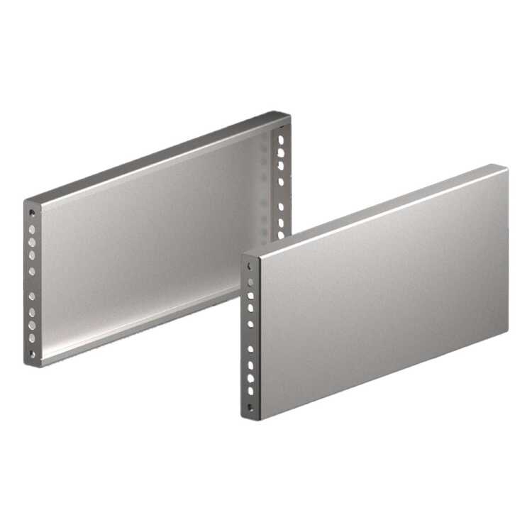 VX Sockel-Blende von RITTAL -  seitlich - H 200 mm - für T 600 mm - Edelstahl - 2 Stück