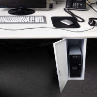 Towergehäuse-Schutzschrank T800 für Server, PC, USV etc. - HxBxT 700x330x800 mm - weiß