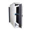 Schmaler Sicherheits-Serverschrank SR1200 - schallgedämmt - Tiefe 800 mm - inkl. 2 Lüfter - für SoHo, Praxis, Kanzlei - reinweiß